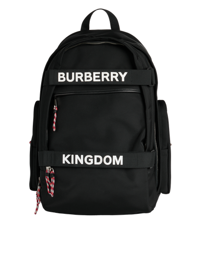 Kingdom Backpack, &pound;375, Handbags, Black, Polyester (Polymer), Front view